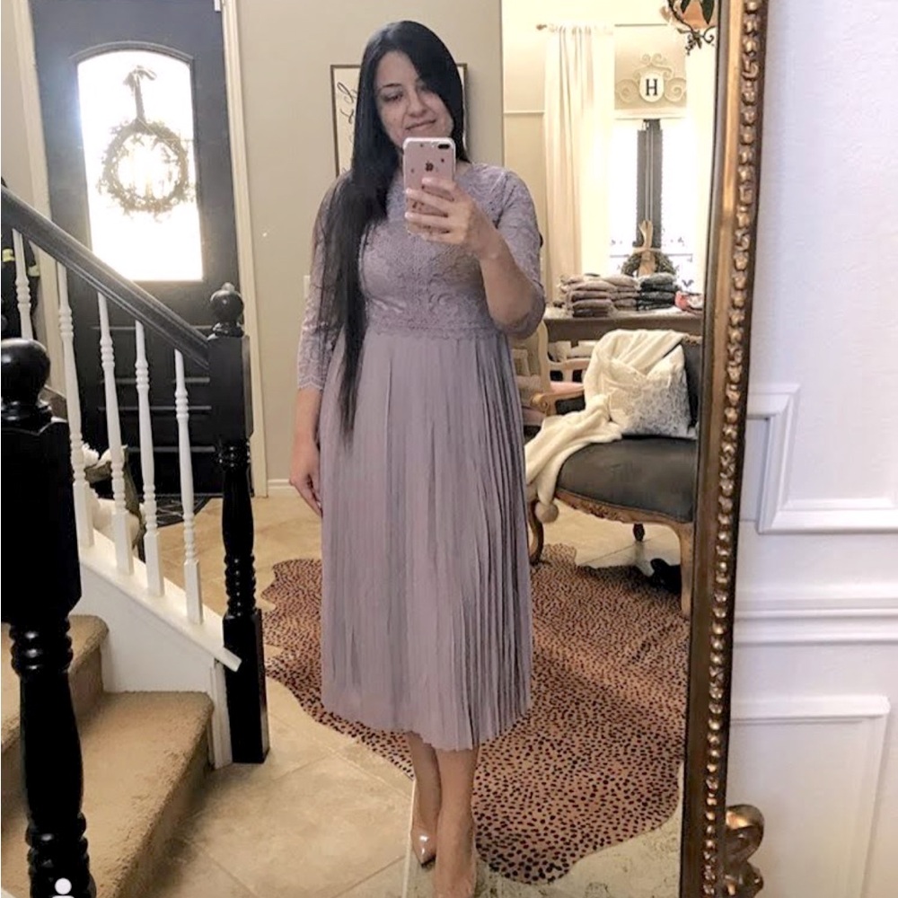 Polagram pleated dress